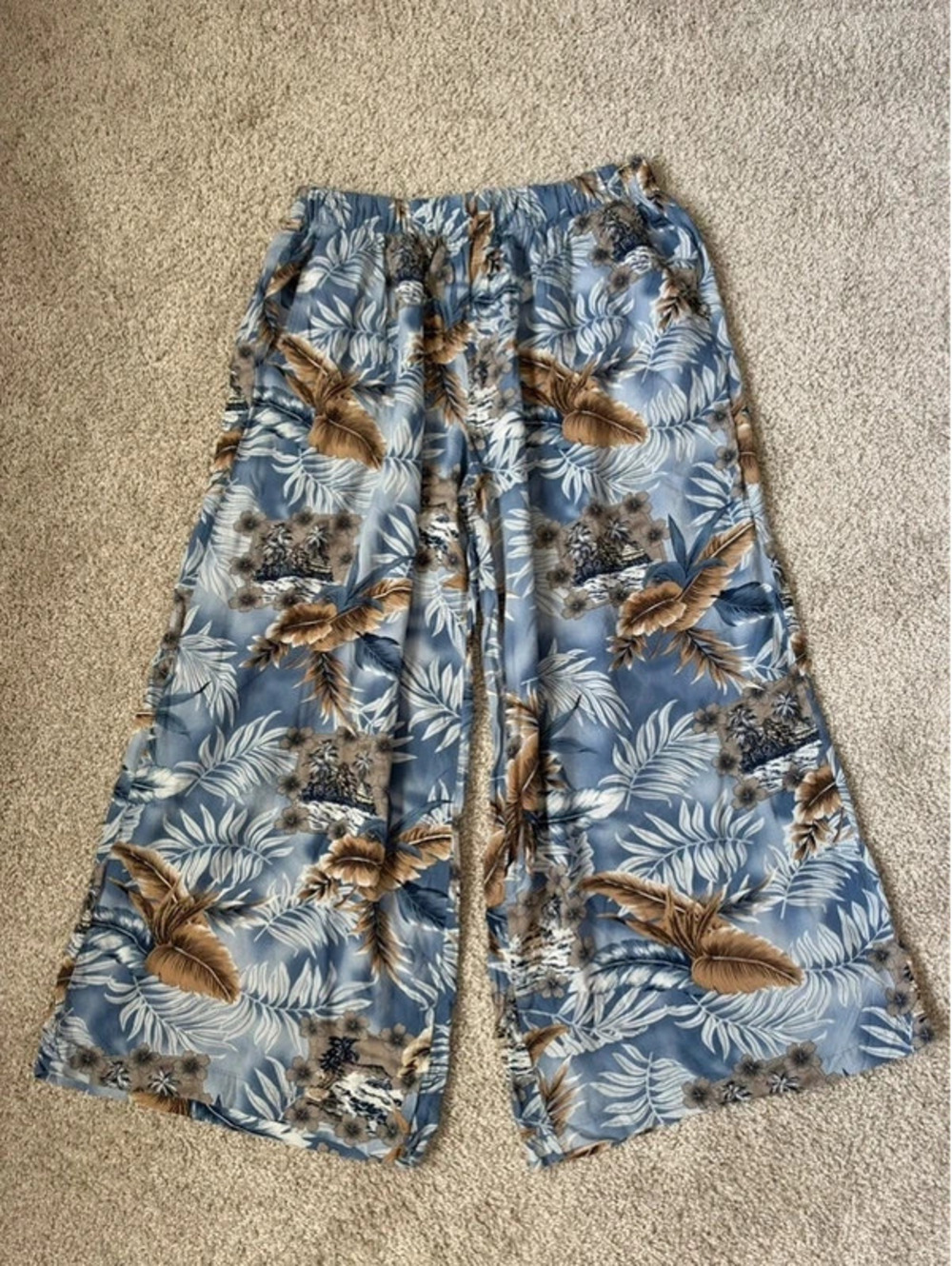 Palmwave Hawaii Wide Leg Capris
